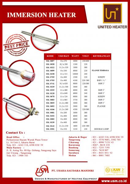 Promo Immersion Heater